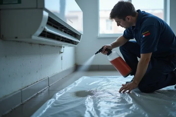 Aircond Chemical Wash in Ipoh work sample 2